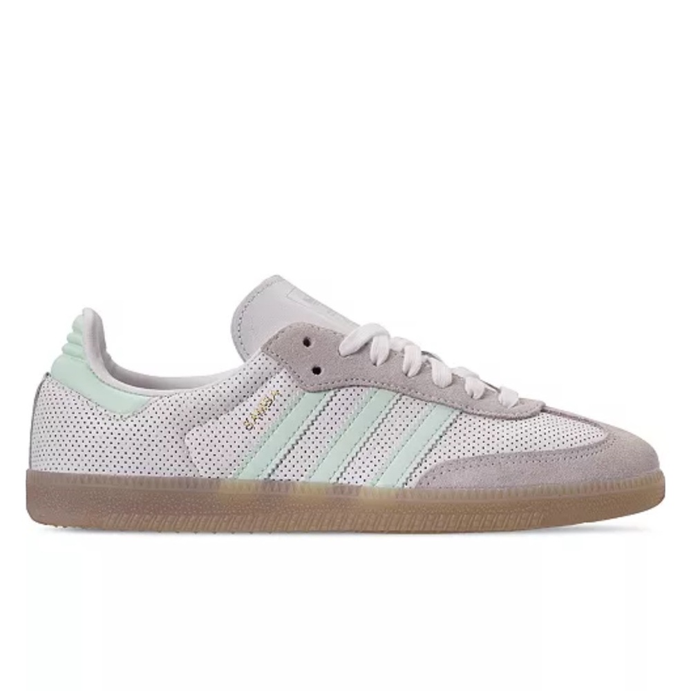 Adidas Samba OG Sneakers in White and Mint